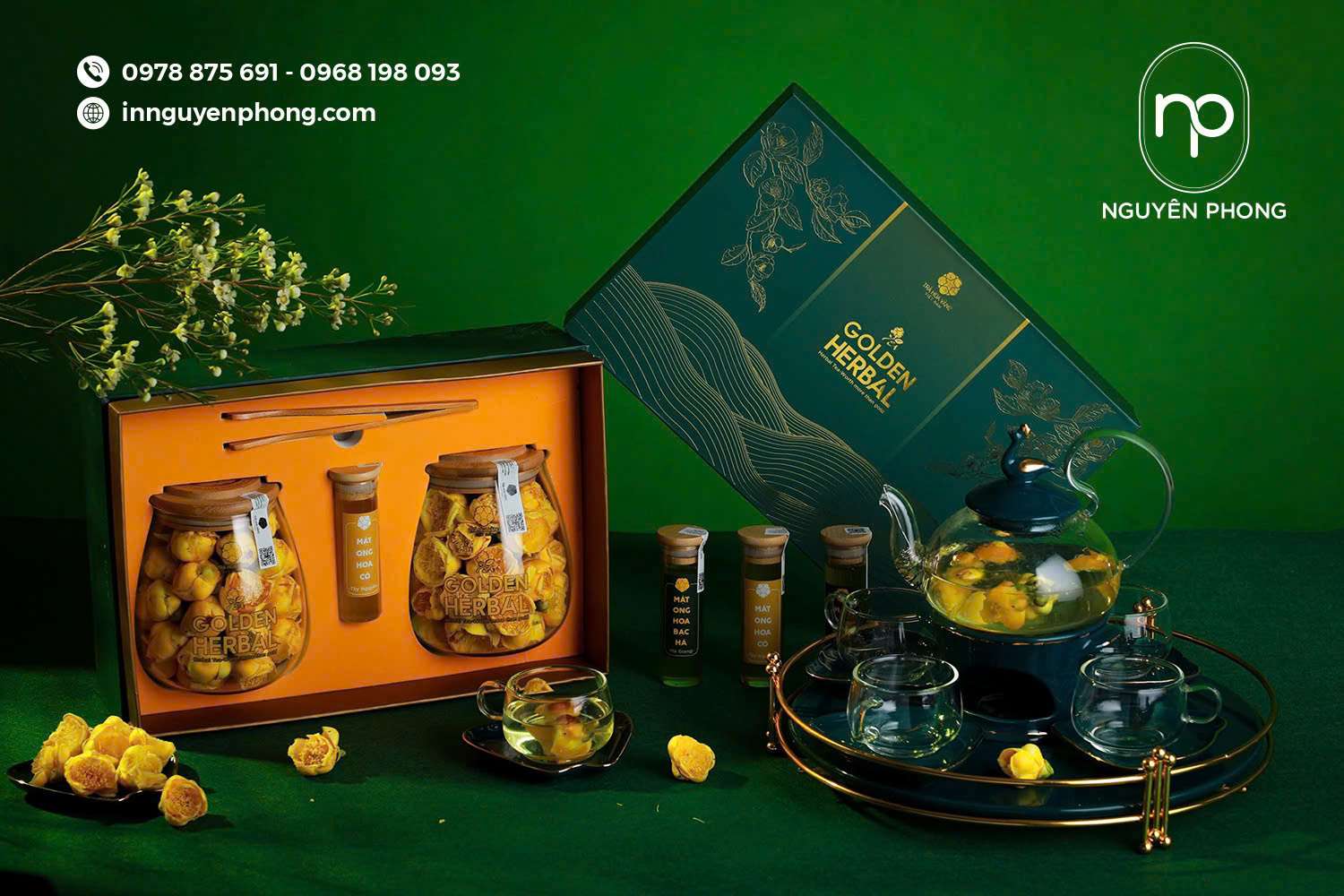 Mẫu hộp trà cao cấp làm quà tặng